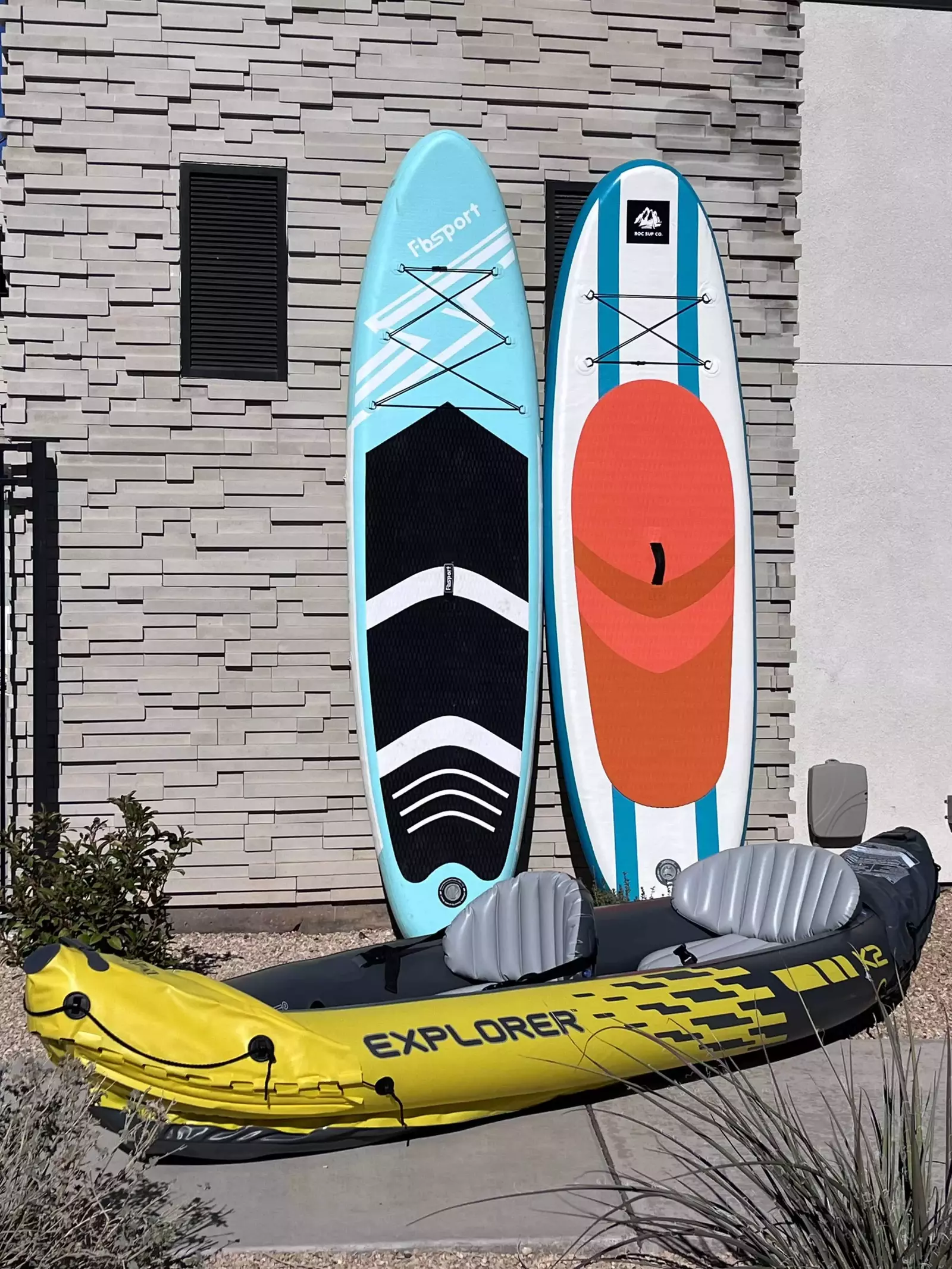 2 Paddleboards and 2 Person Kayak