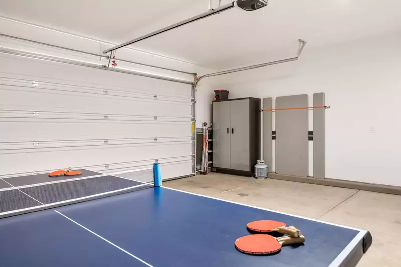 Ping Pong Table and Garage