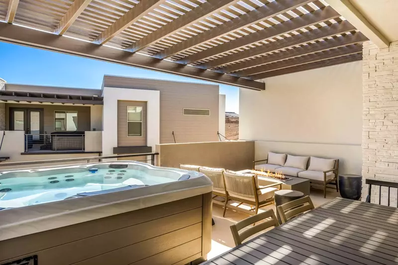 Upper Deck with Private Hot Tub and Fireplace