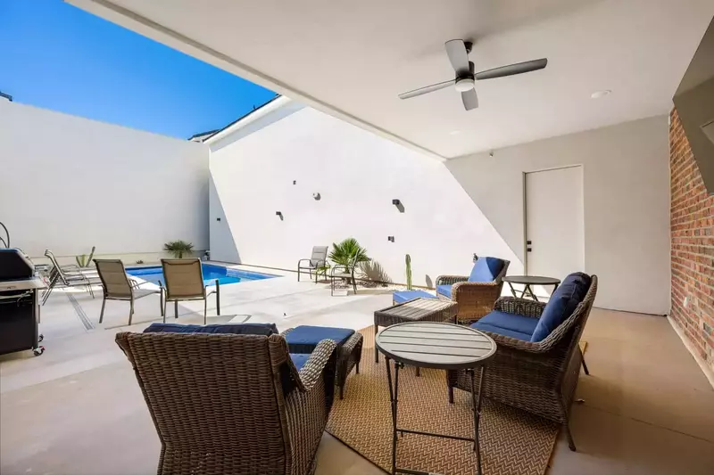 Covered Patio and Private Pool Area