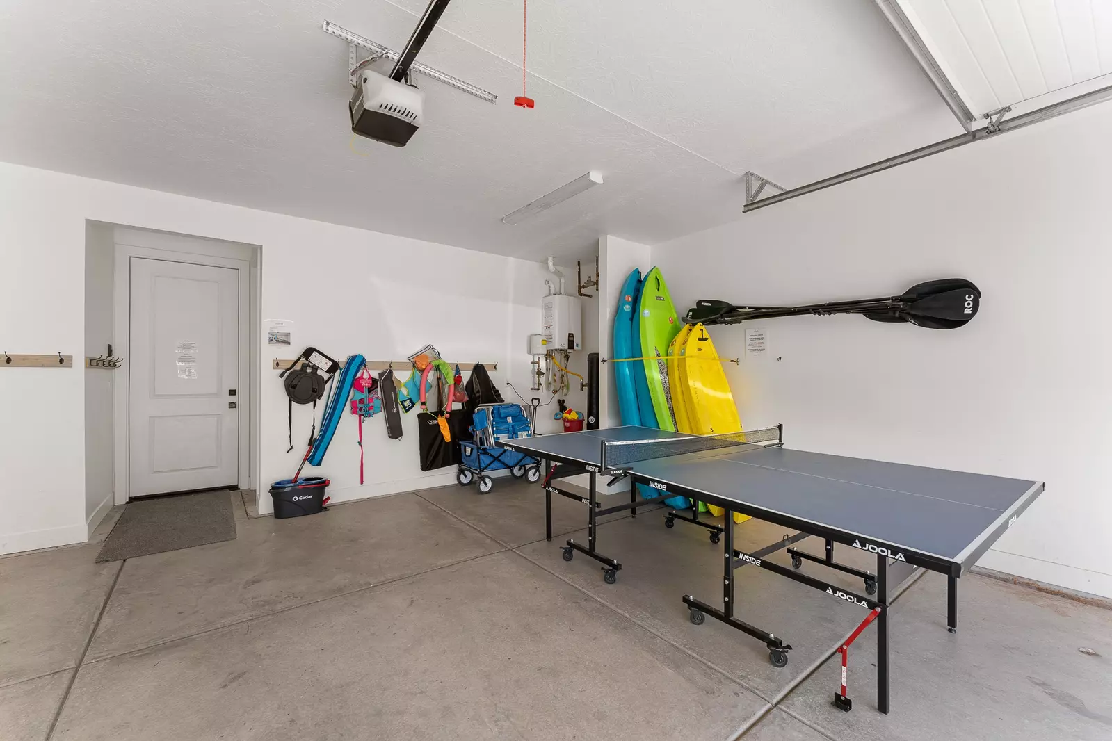 Garage, Ping Pong, Water Vessels