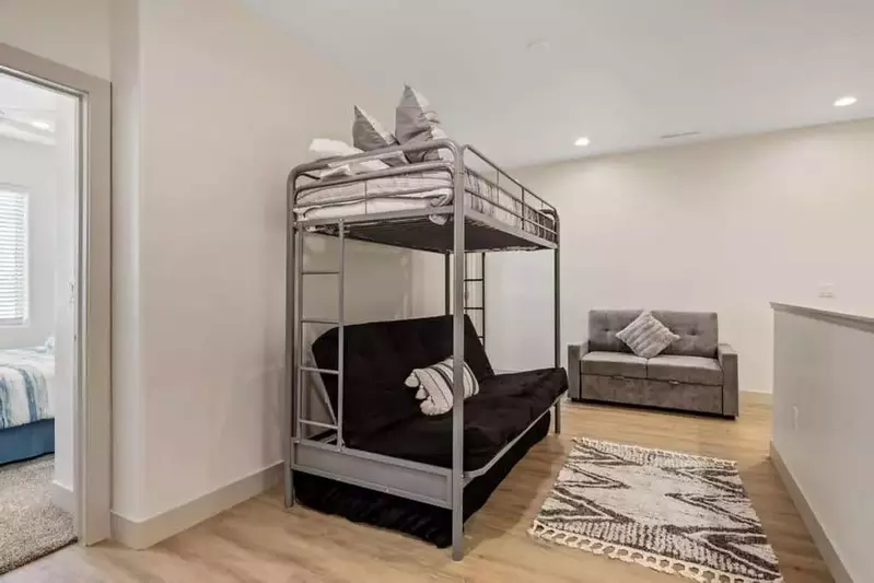 Loft Area 2 Full Sleeper Sofas and Twin Bunk