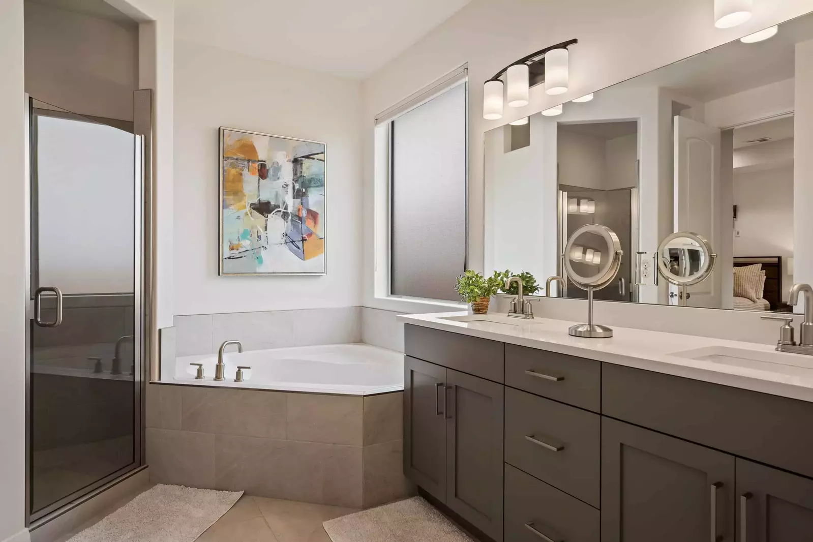 Master Bathroom with Large Bathtub
