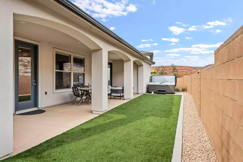 Backyard and Private Hot Tub
