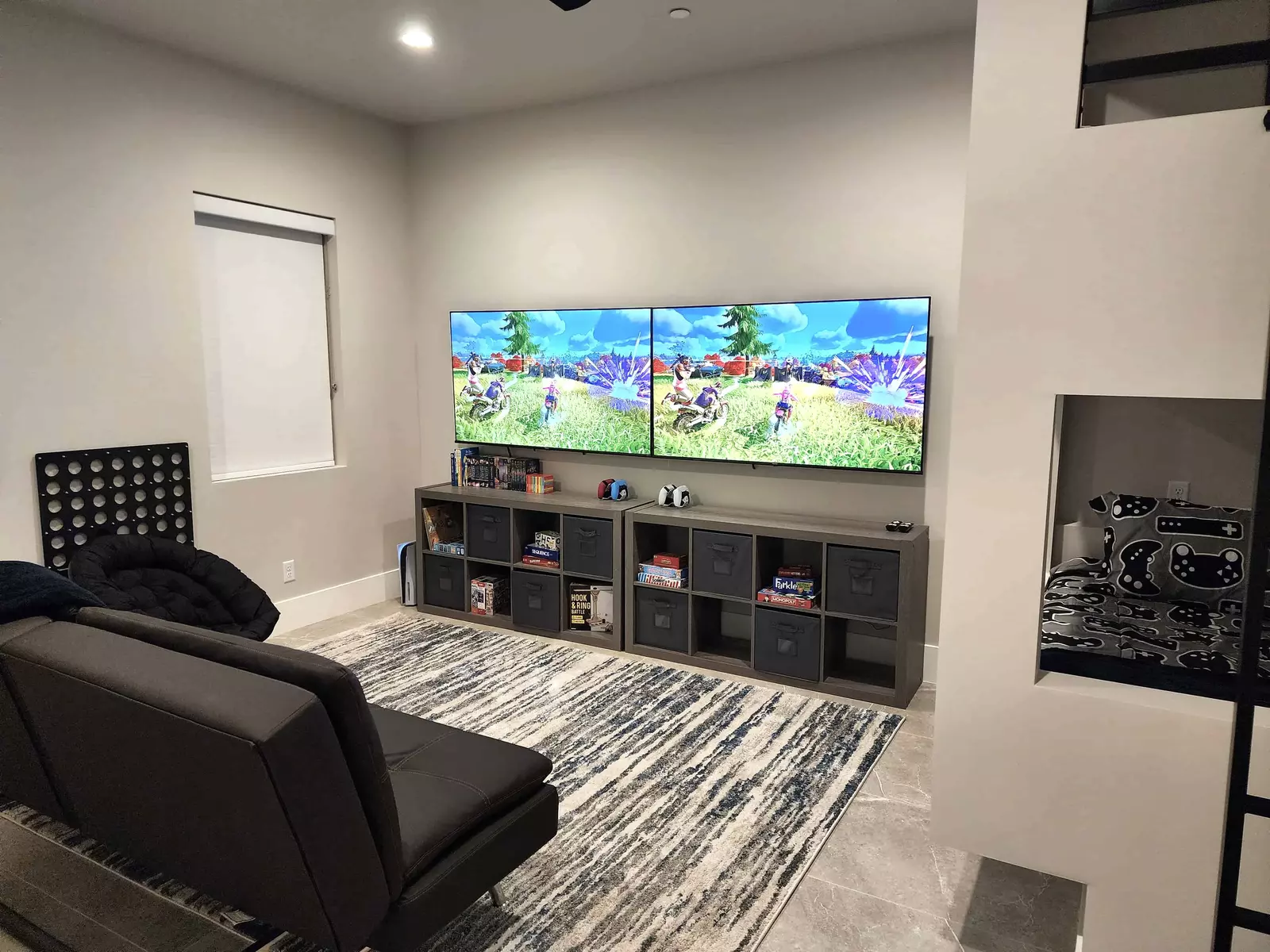 Loft Game Area with Twin / Twin Bunk