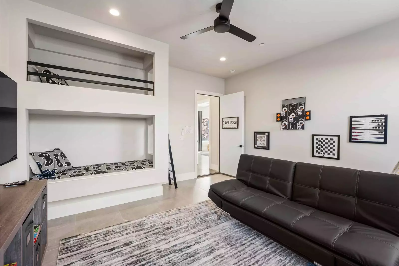 Loft Game Area with Twin / Twin Bunk