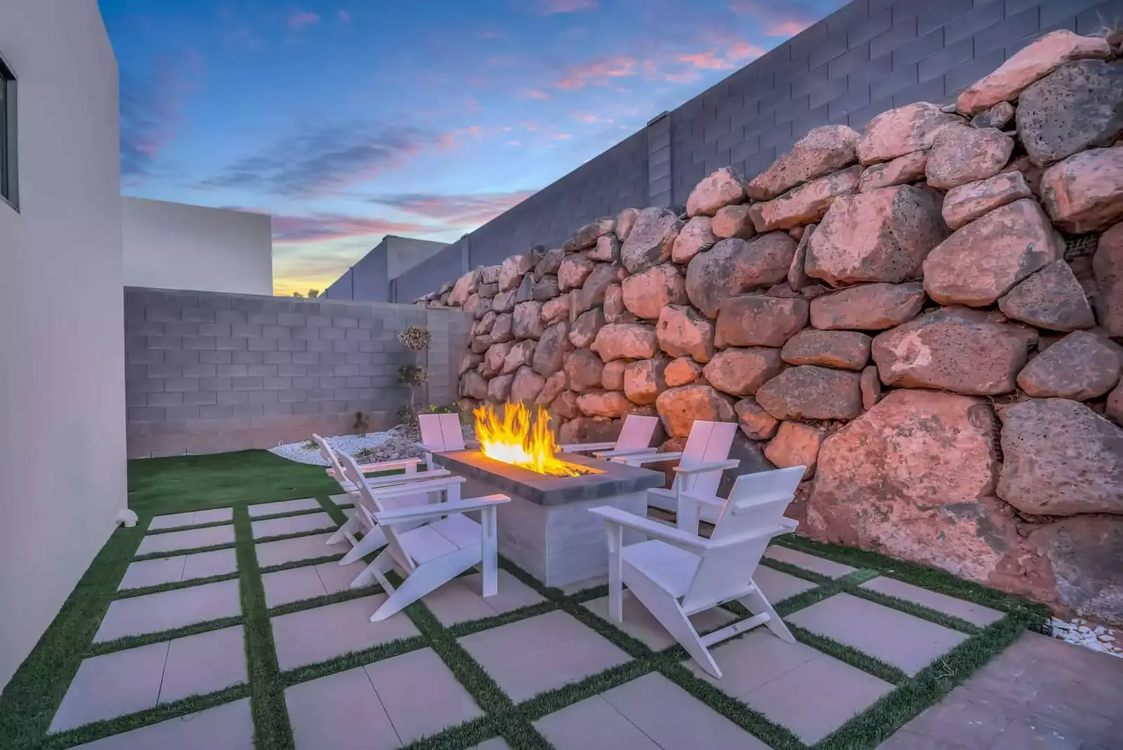 Fire Table and Seating