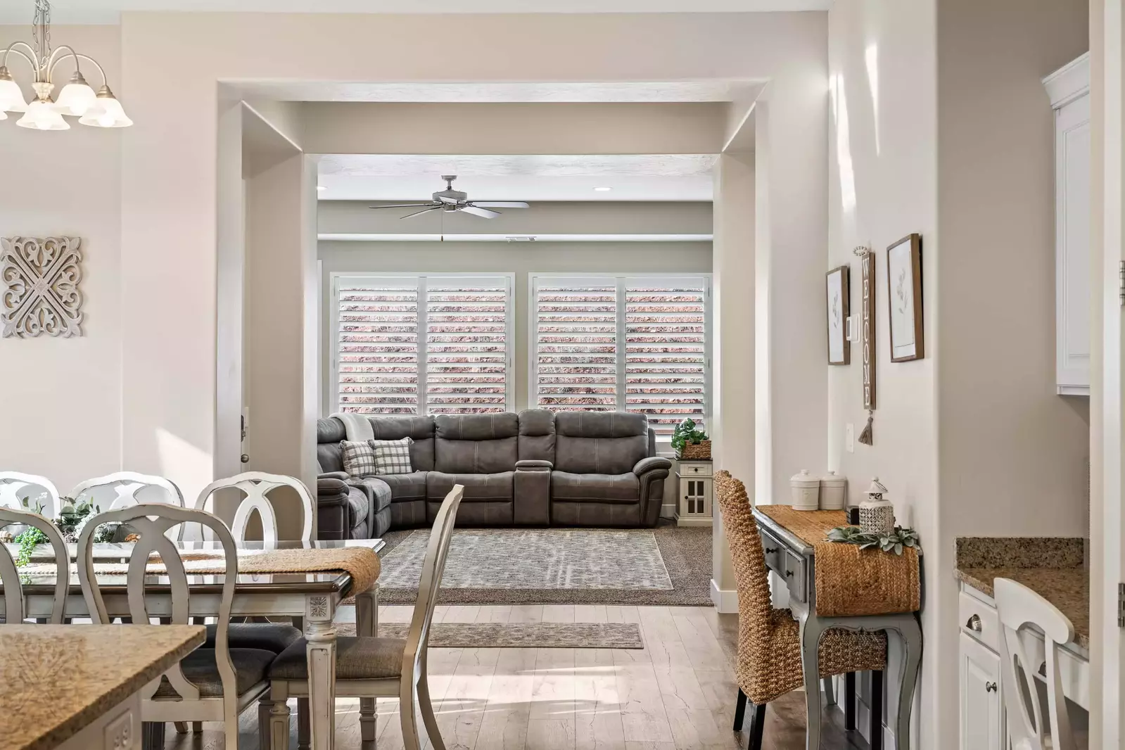 View from Kitchen towards Living Room