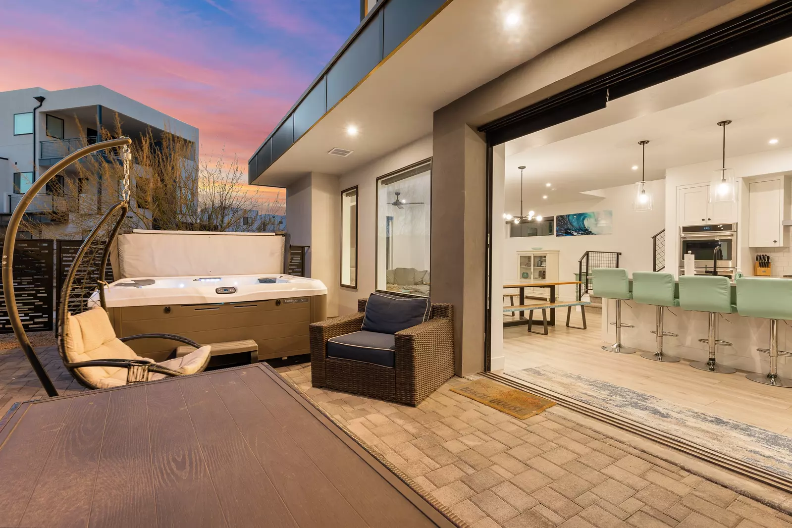 Private Patio and Hot Tub