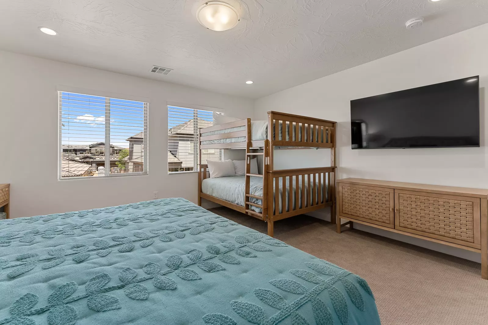 King Bed with Bunks