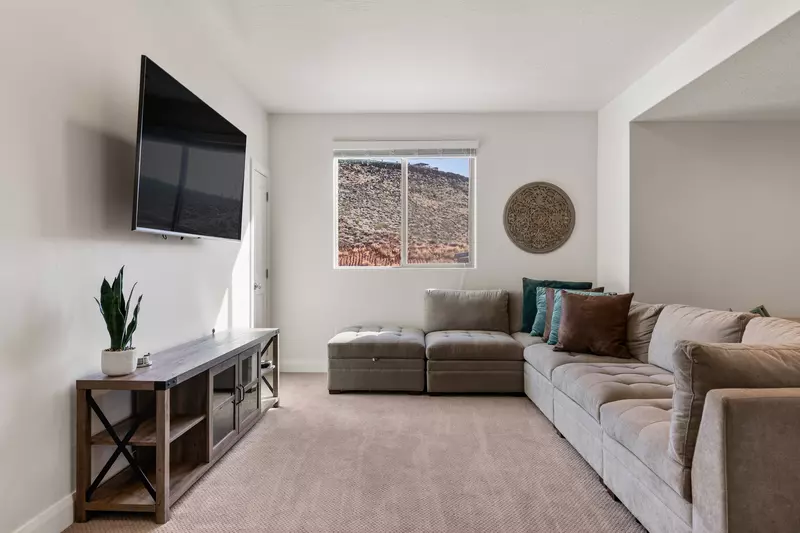 Loft Seating and TV