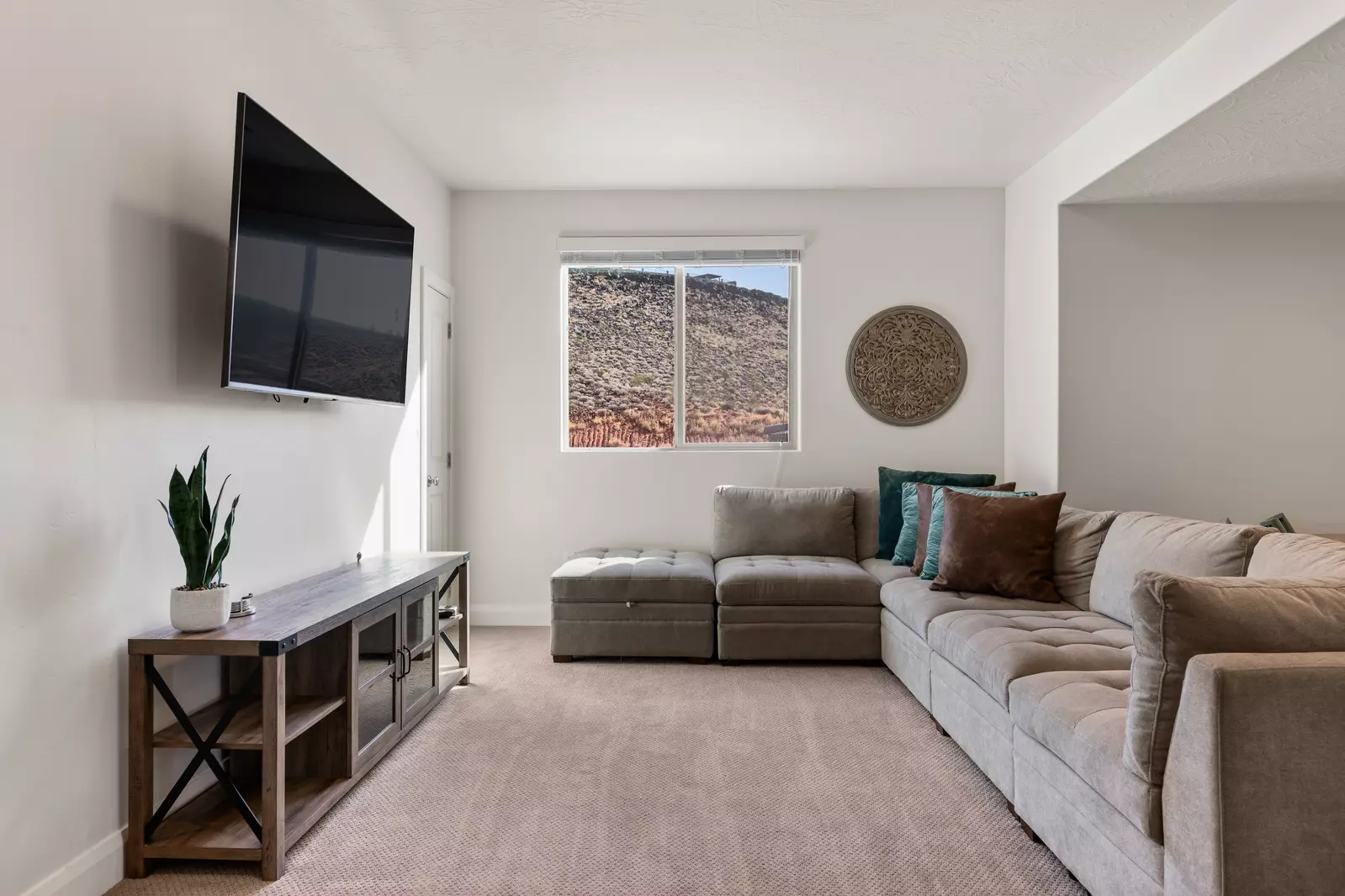 Loft Seating and TV