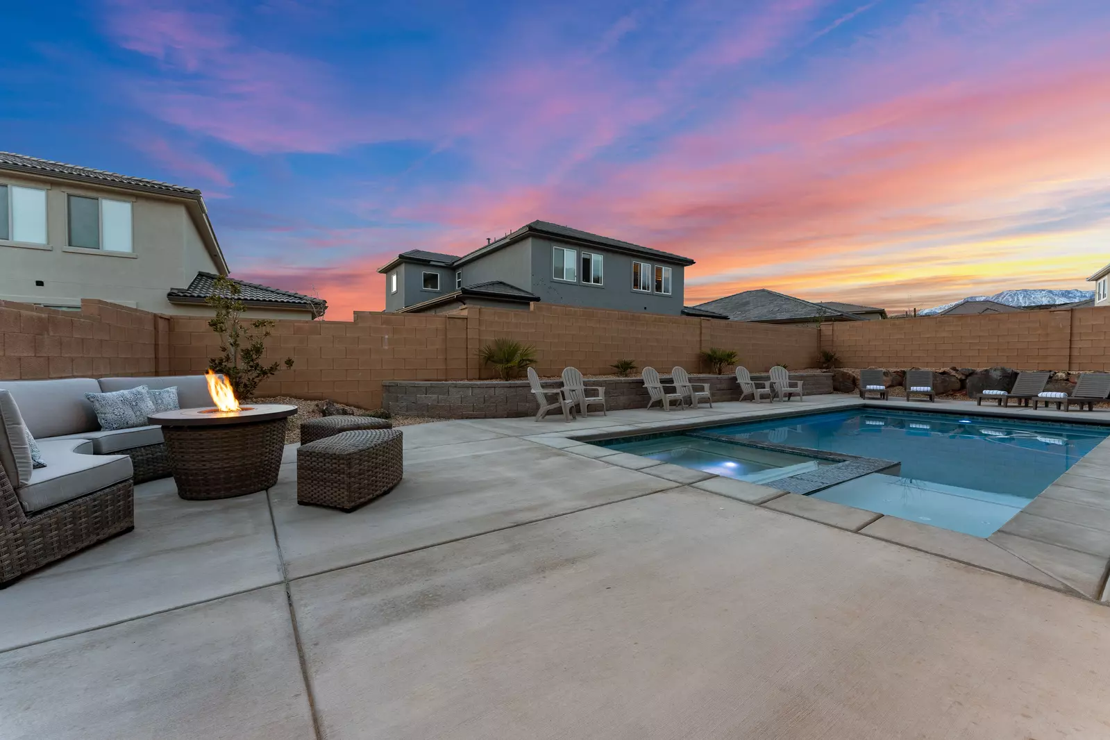 Private Pool and Fire Pit