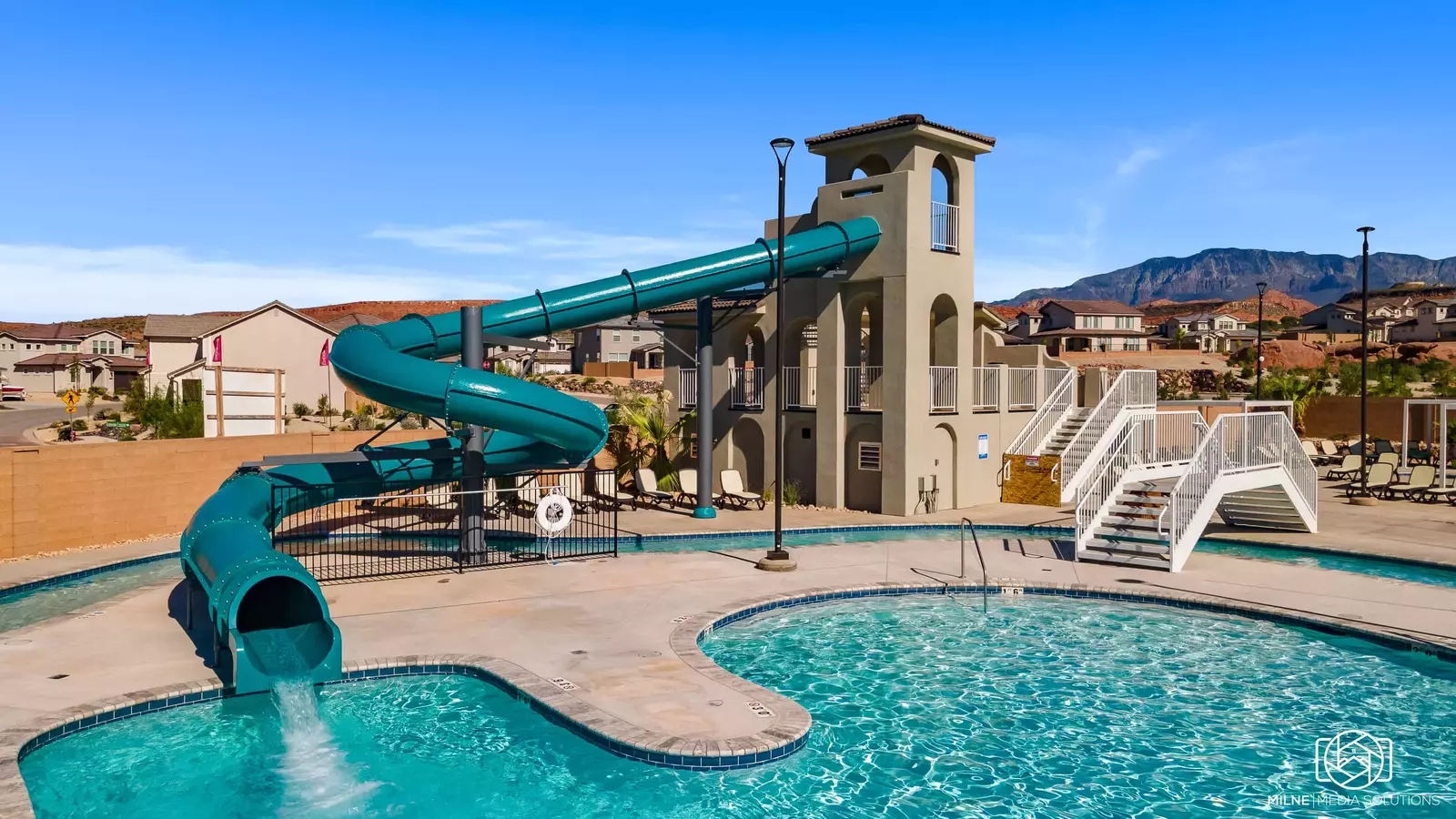 Community Waterpark, Slide, Lazy River, Splash Pad