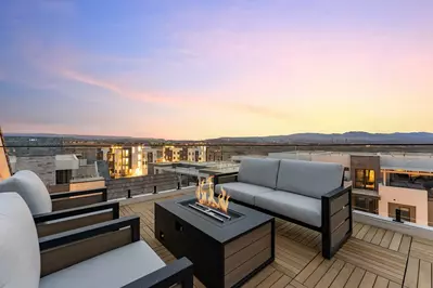 Deck Seating and Fire Table