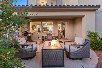 Outdoor Seating with Firetable