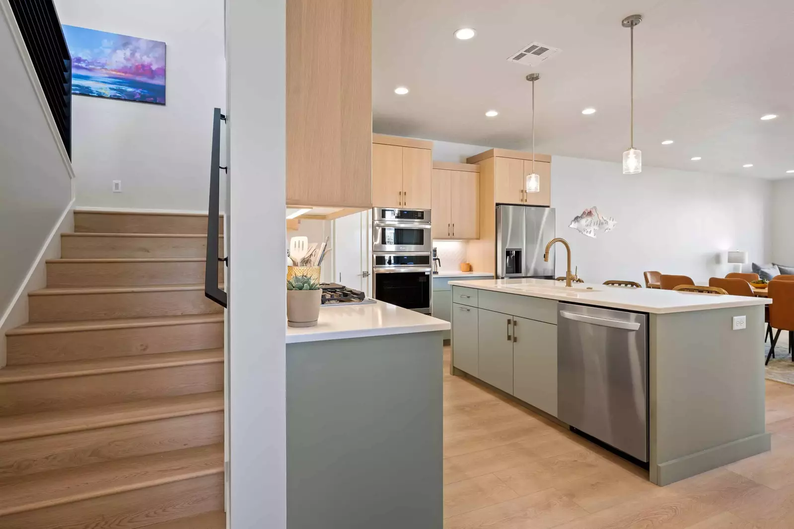 Kitchen and Stairs
