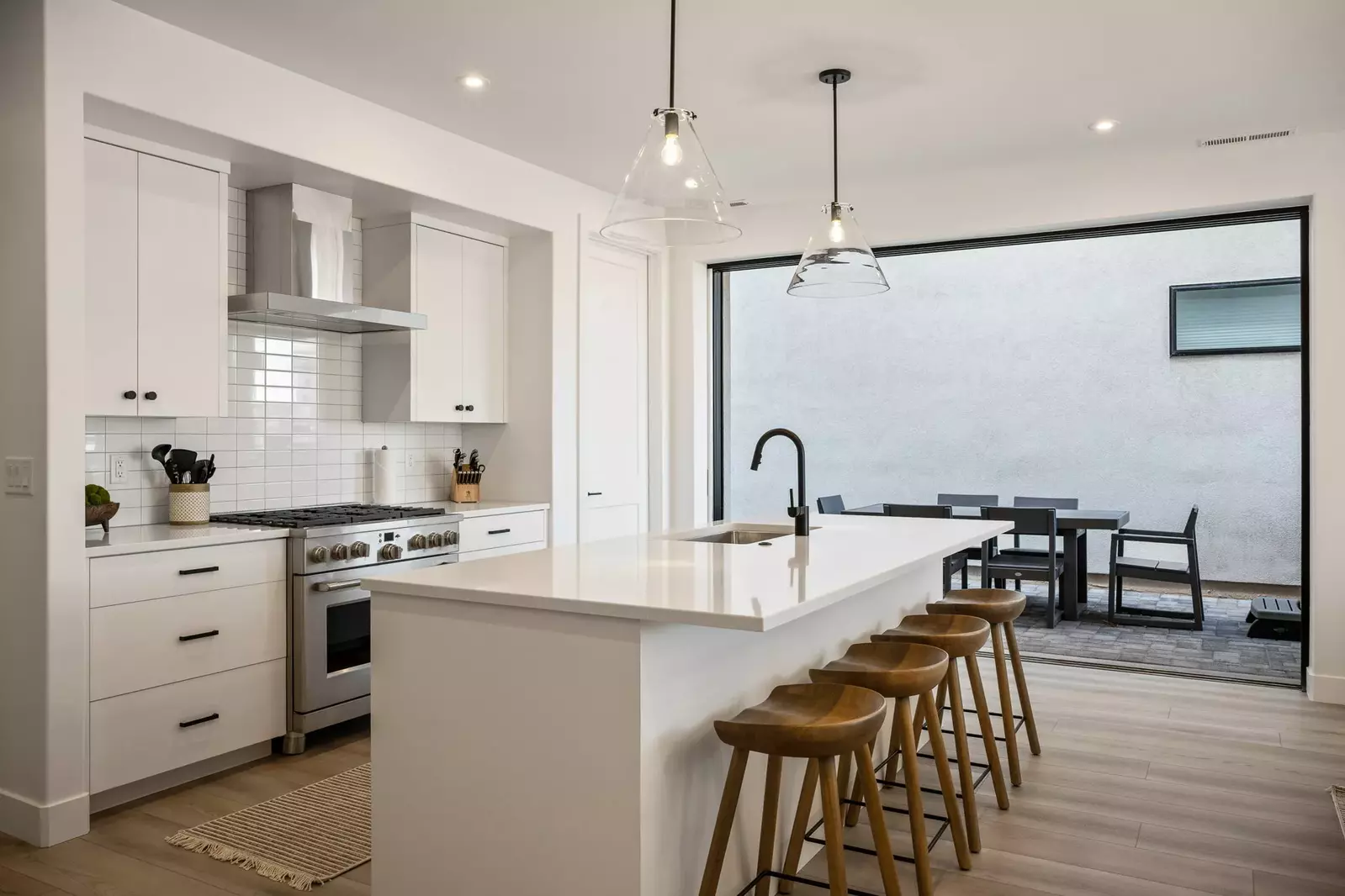 Private Patio and Kitchen