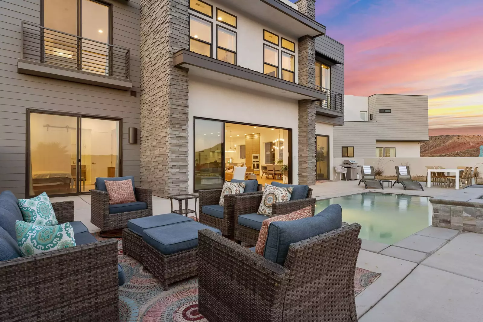 Back of Patio at Dusk