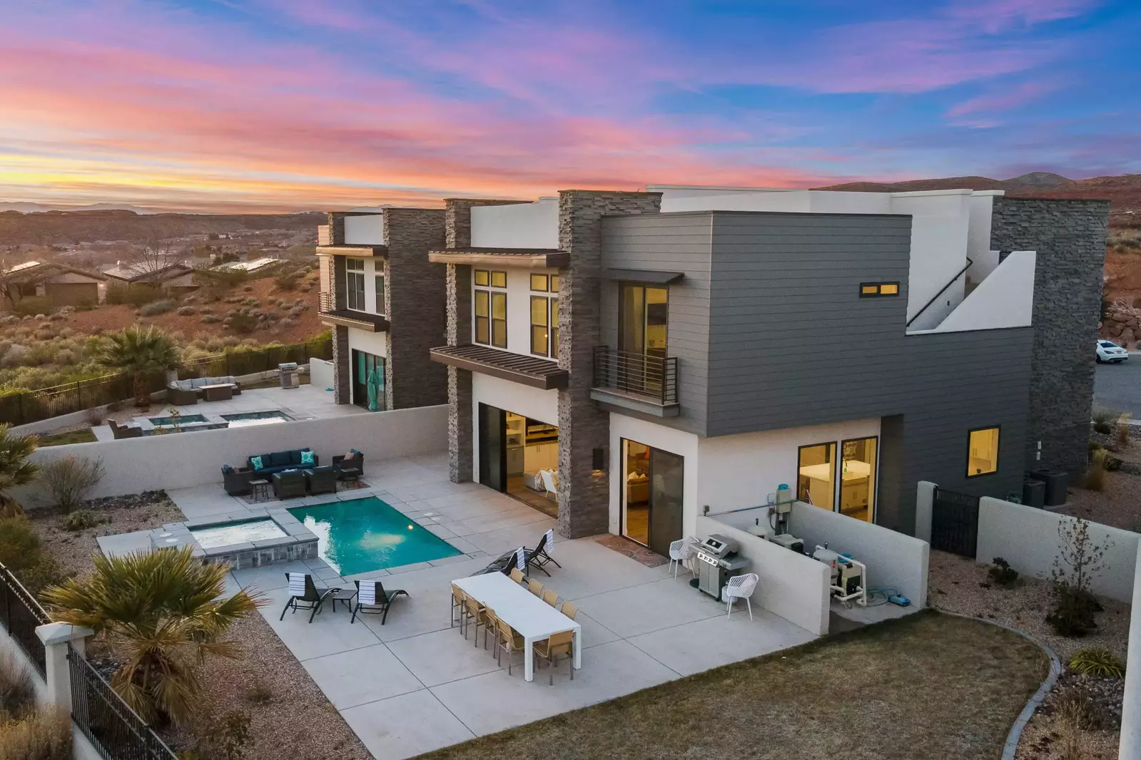 Exterior Evening View