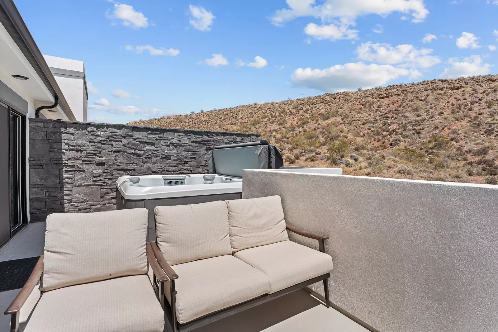 Private Hot Tub and Patio Seating