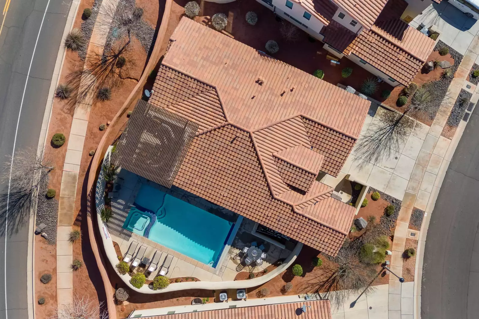 Aerial View of the Home