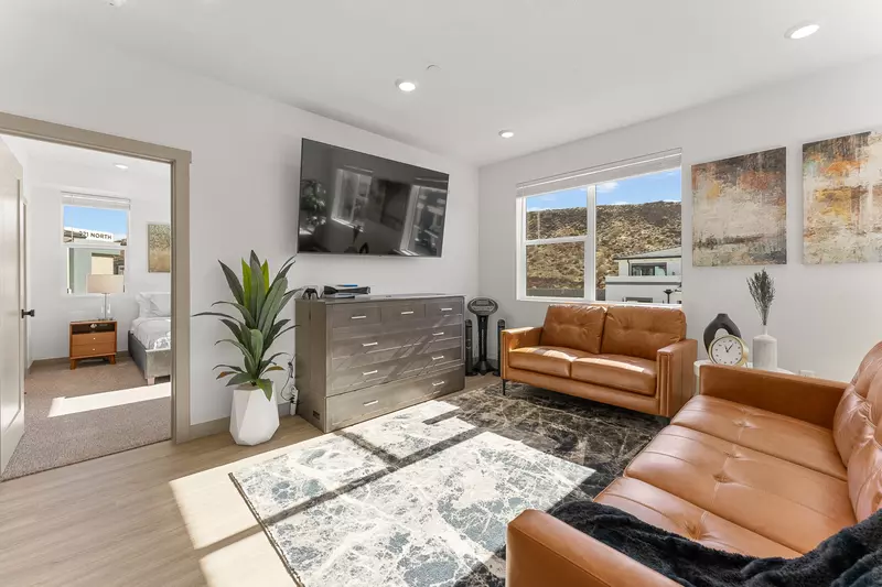 Living Room with Double Murphy Bed