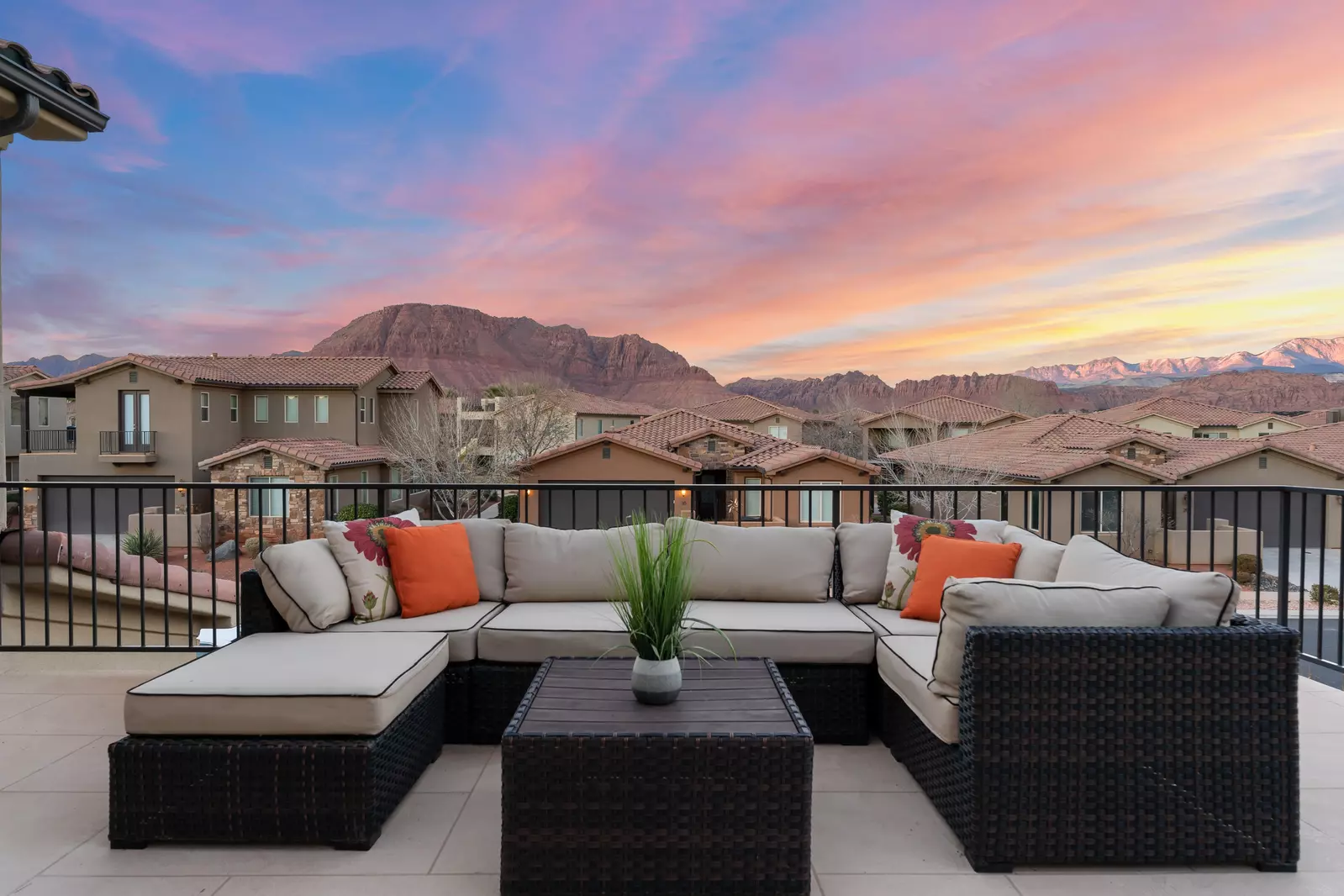 Upper Balcony at Sunset #76