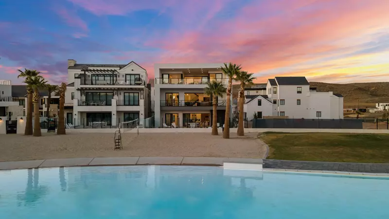 Exterior View with Lagoon-Front Beach Access