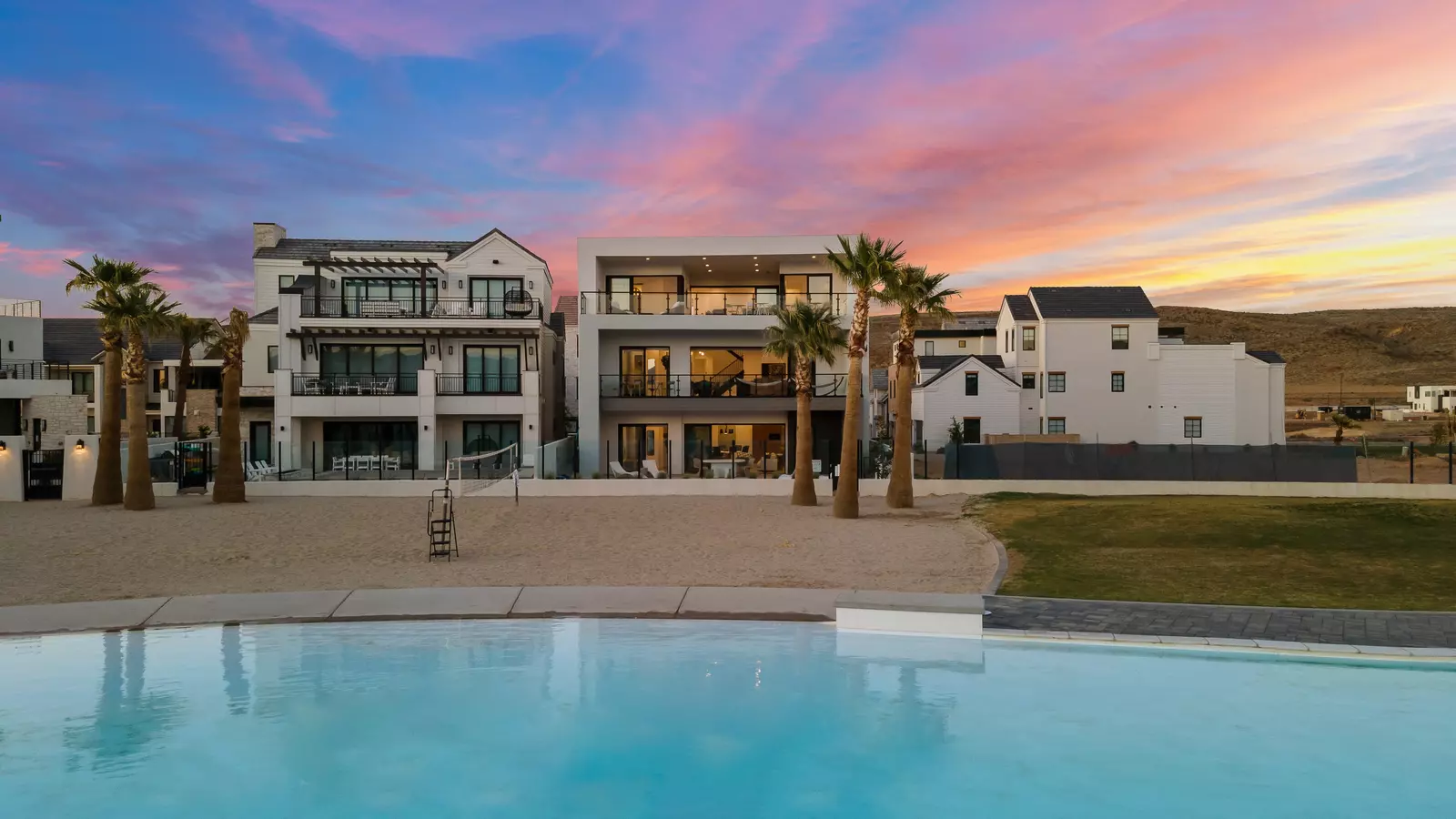 Exterior View with Lagoon-Front Beach Access