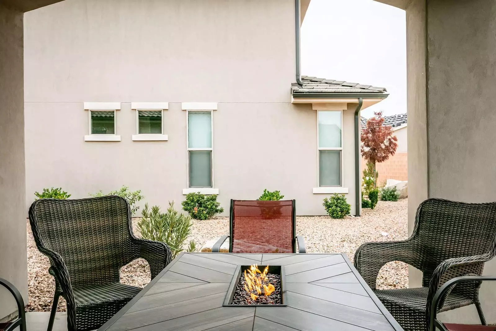 House 1 Patio Fire Table