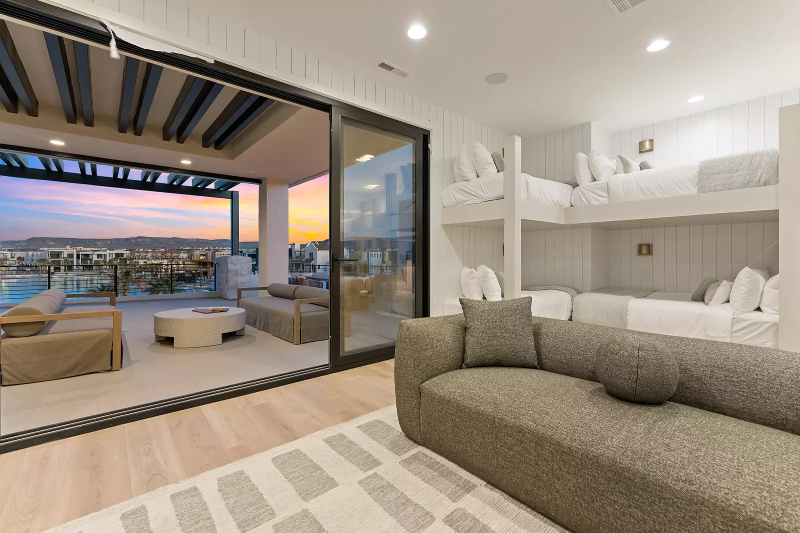 Living Area at Sunset