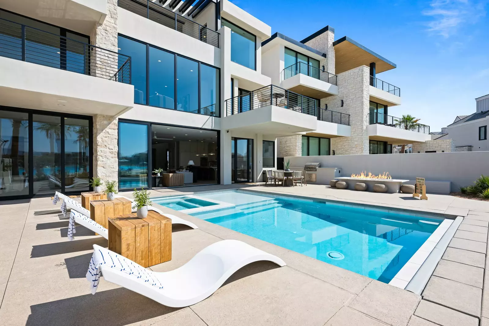 Back Exterior - Private Pool, Hot Tub, Firepit