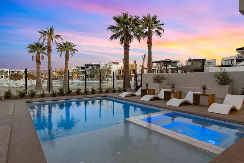 Private Pool at Dusk