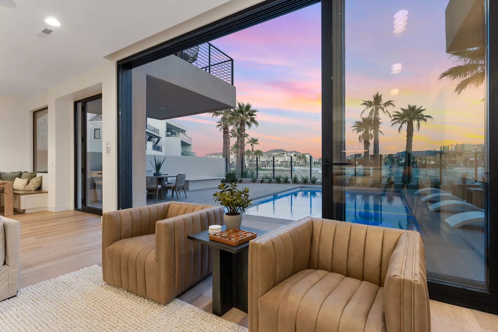 Private Pool at Dusk