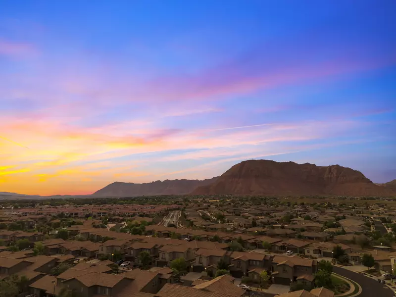 Twilight Shot of Neighborhood