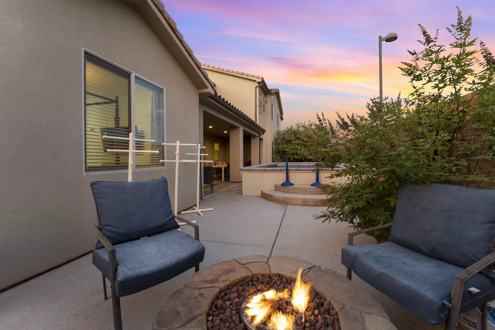 Twilight of Fire Pit