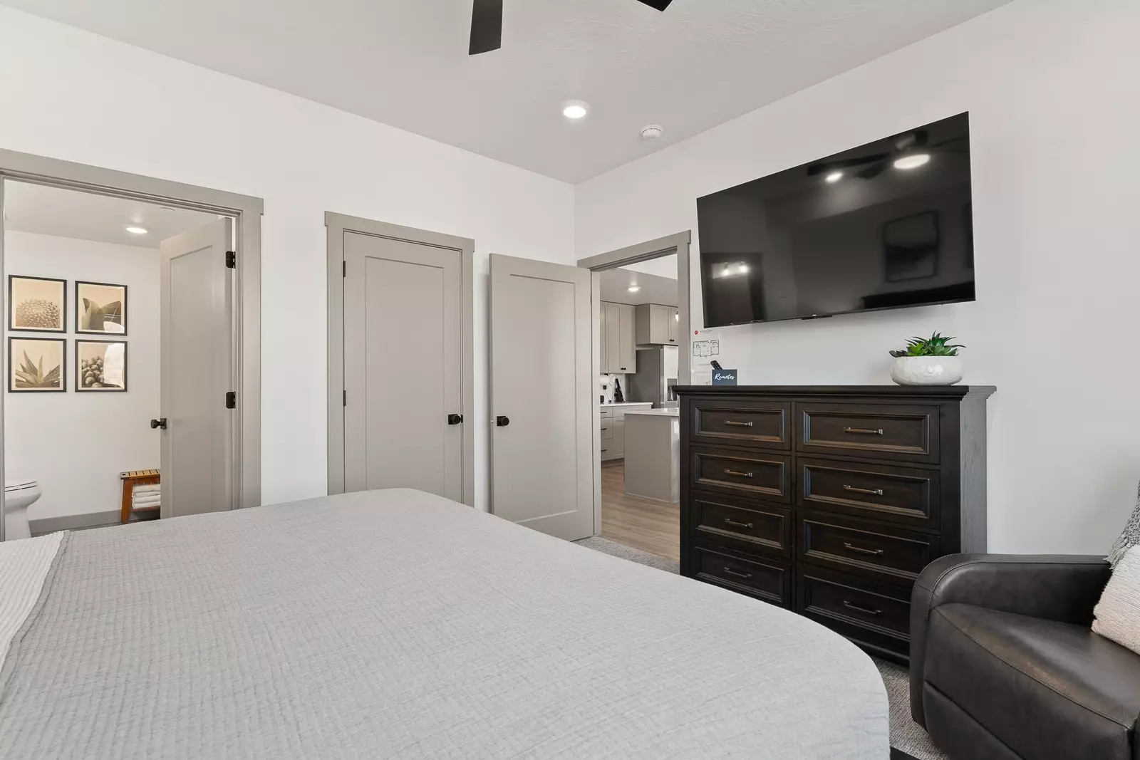 King Bedroom with  attached bath