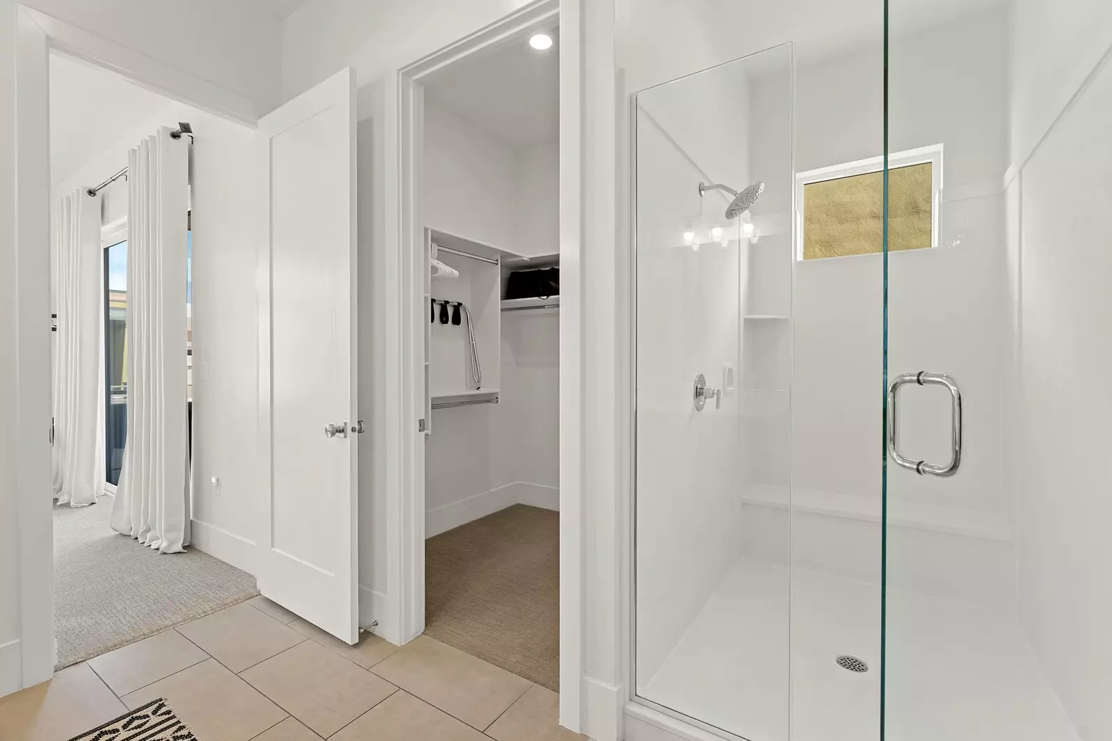 Walk in Closet and Walk in Shower