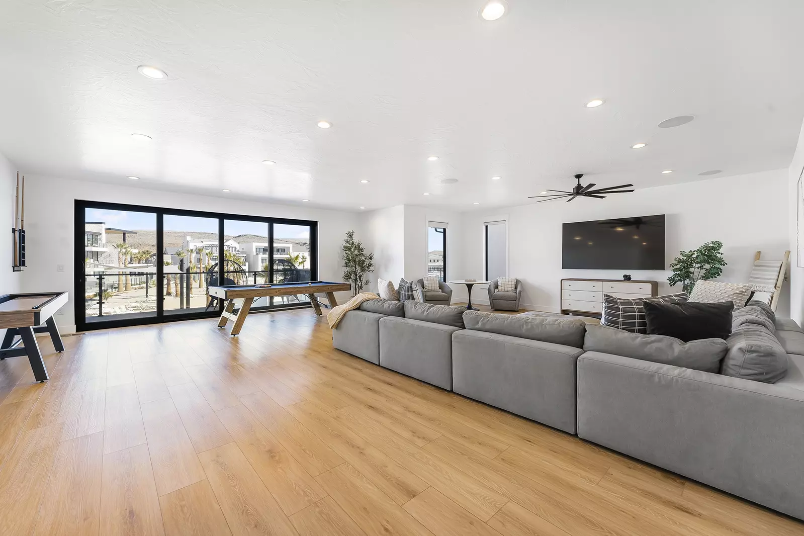 Upstairs Family Room, Shuffleboard, Pool Table