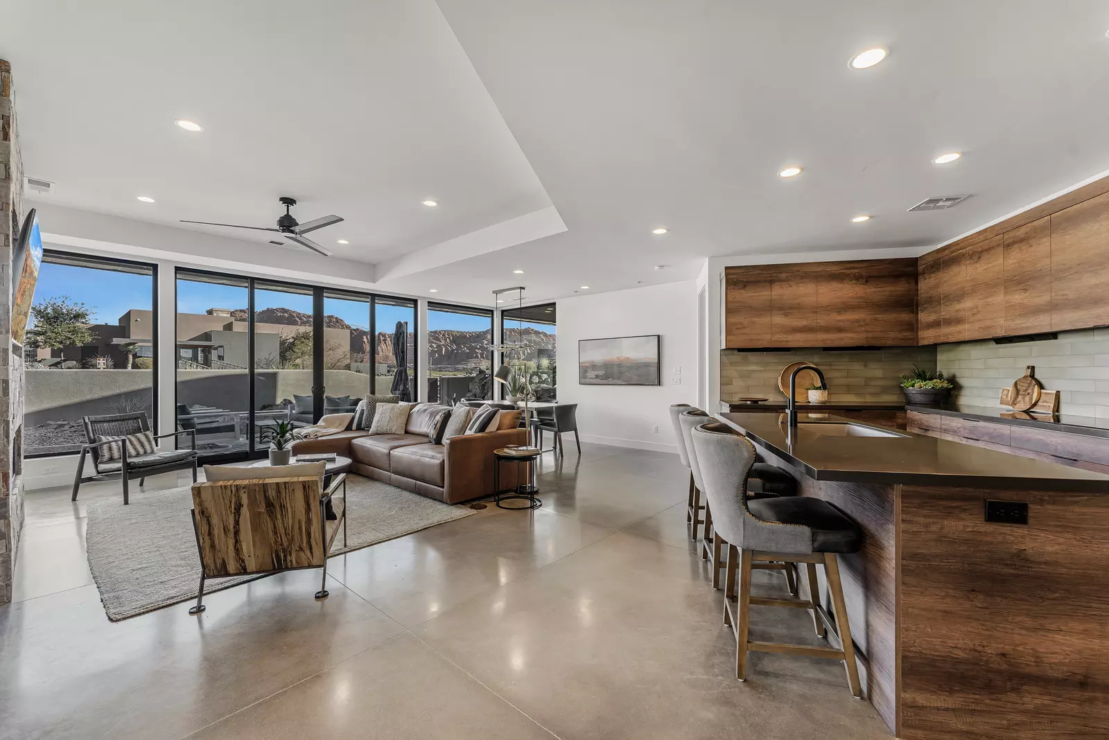 Living Room and Kitchen