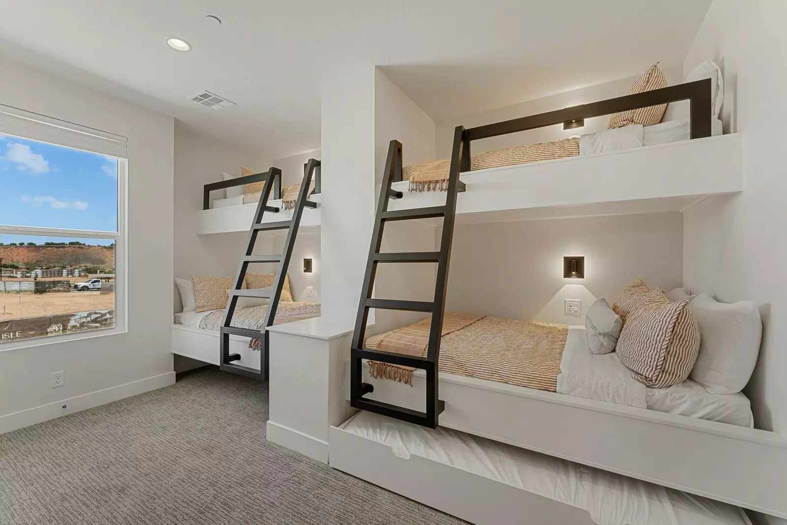 2 Twin/Double Bunks + Twin Trundle