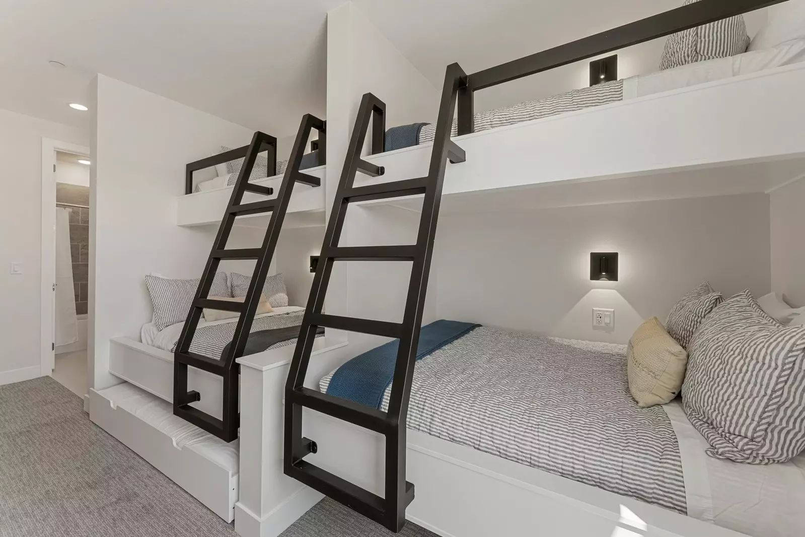 2 Twin/Double Bunks + Twin Trundle