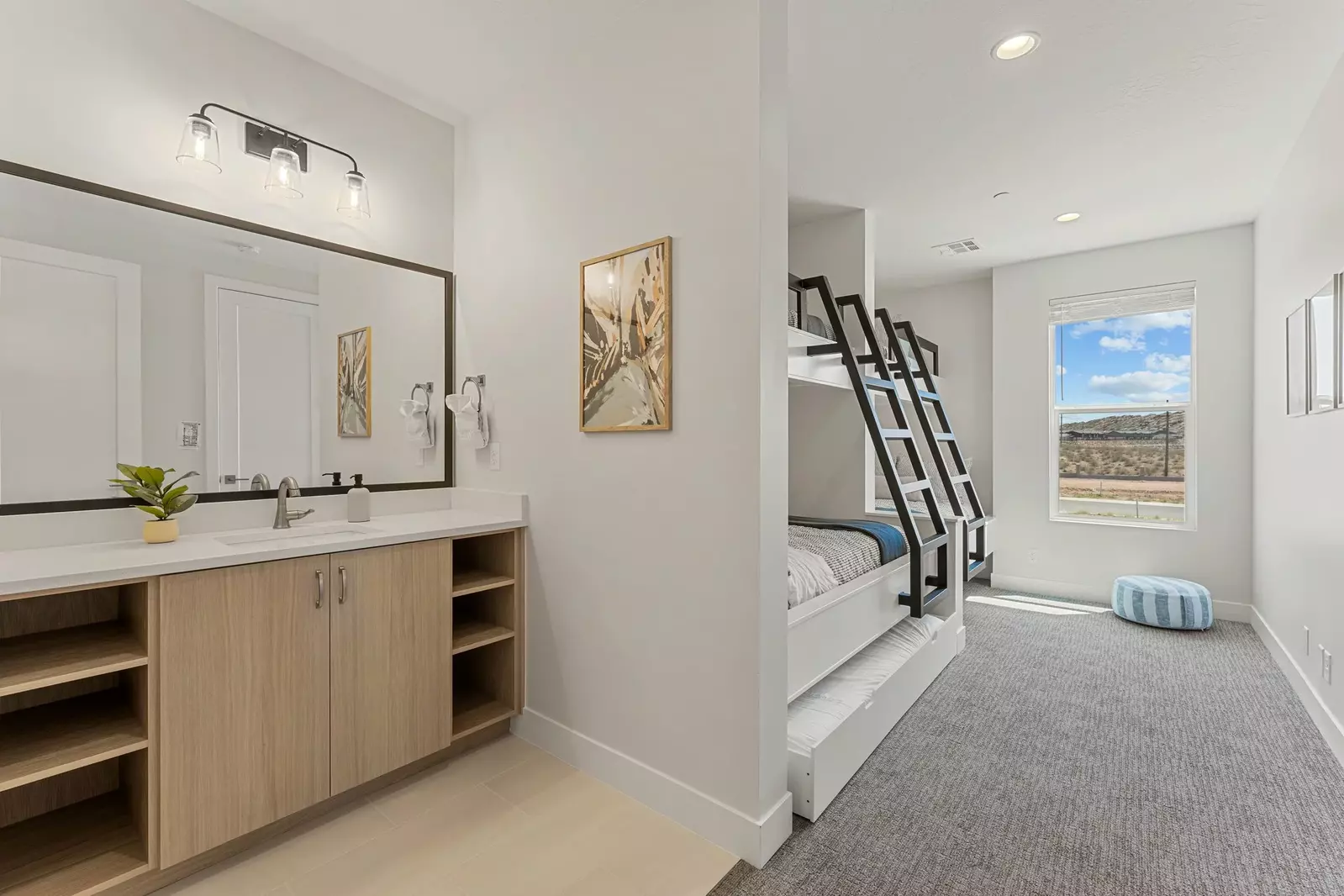 2 Twin/Double Bunks + Twin Trundle