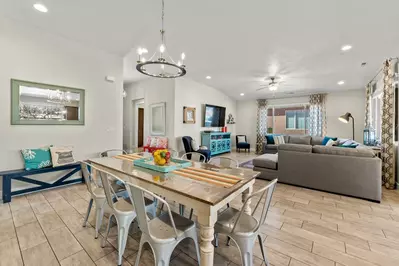 Unit 1 Dining Room and Living Room