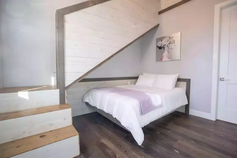 Bedroom with loft