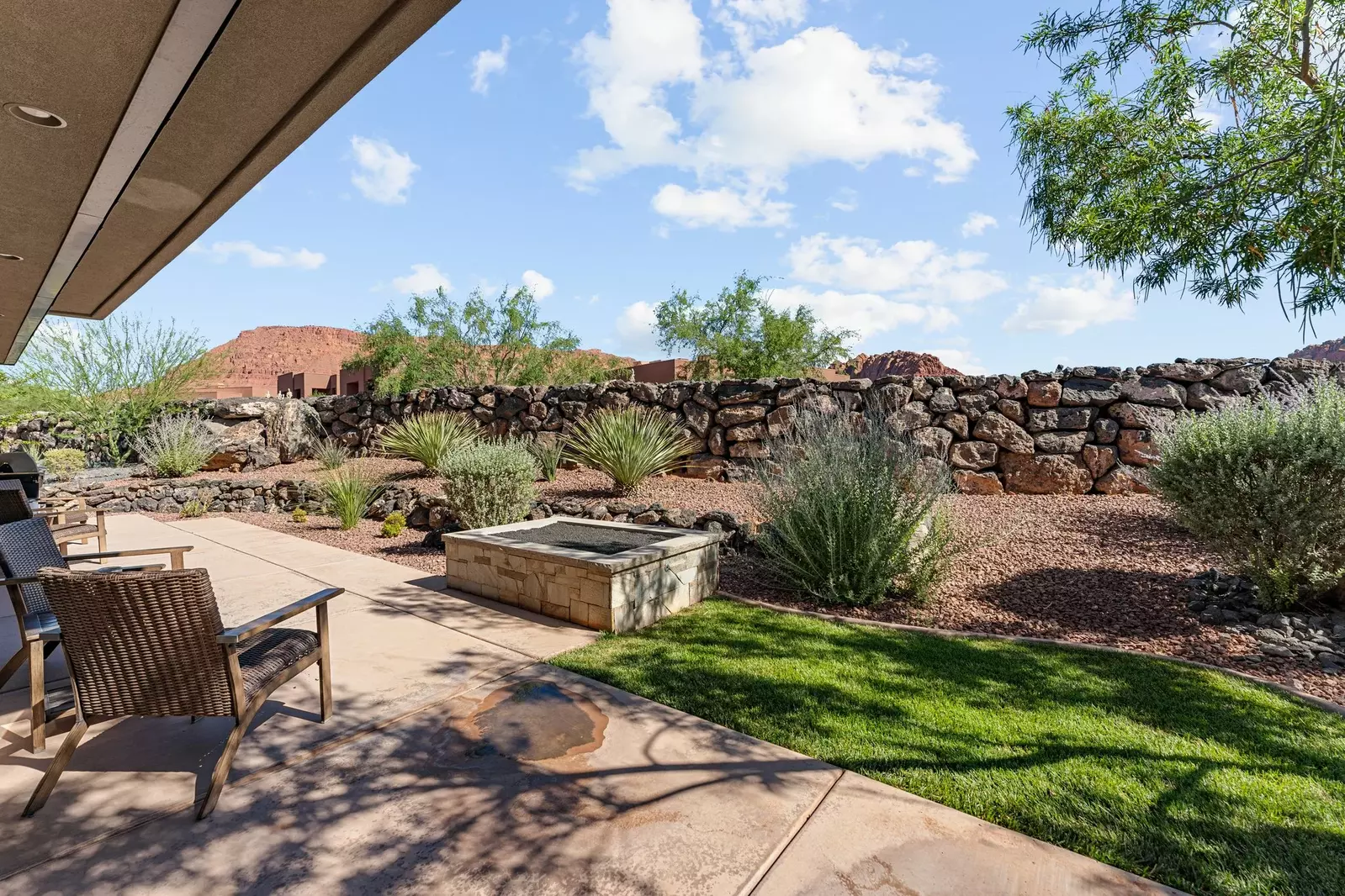 Back Yard + Fire Pit