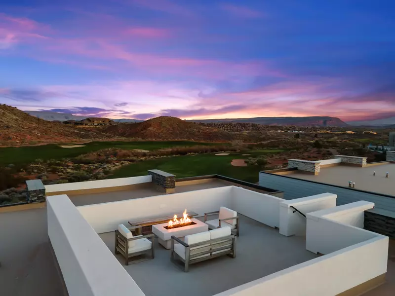 House 2: Roof Top at Dusk
