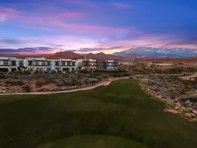 Golf Course View at Dusk