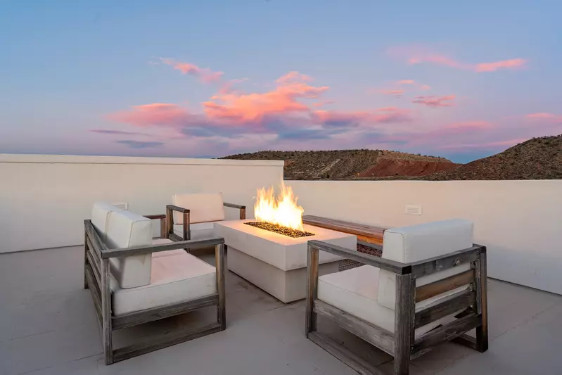 House 2: Roof Top at Dusk